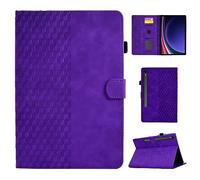 Samsung Galaxy Tab S10/ S9 FE/ S9 11 Inch 2023, PU Leather Tablet Protective Case Stand Cover Case with Auto Sleep/Wake, Purple