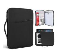 Samsung Galaxy Tab S8/S7/Tab A7/A 10.1 Tablet Sleeve Case - 9.7-11 Inch Compatible, iPad Pro M4/Air 11 Carrying Bag (Black)