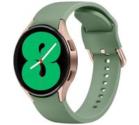 Samsung Galaxy Watch 4 Compatible 20mm Silicone Band for Classic 40mm/44mm/42mm/46mm - Adjustable Original Style for Men and Women (Light Green)
