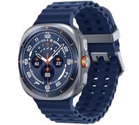 Samsung Galaxy Watch Ultra (2025) | AI Smart Watch | Marine Band | Titanium Casing | Cushion Design | Quick Button | 47mm | LTE | Titanium Blue