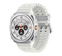 Samsung Galaxy Watch Ultra (2025), AI Smart Watch, Marine Band, Titanium Casing, Cushion Design, Quick Button, 47mm, LTE, Titanium White, 3 Year Samsung Extended Warranty (UK Version)