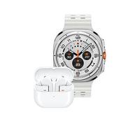 Samsung Galaxy Watch Ultra 47Mm Lte White With Buds3Pro White White