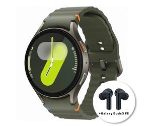 Samsung Galaxy Watch7 44mm BT Green SM-L310NZGAEUB - Unisex - 44 mm - Smartwatch - Quartz with charger - Sapphire Glass 44 mm