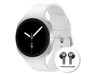 Samsung Galaxy Watch8 40mm BT Silver SM-L320NZSAEUB - Unisex - 40 mm - Smartwatch - Quartz with charger - Sapphire Glass 40 mm