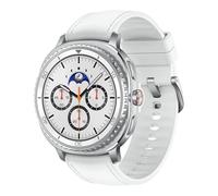 Samsung Galaxy Watch8 Classic 46mm, AI Smart Watch with Cushion Design and Rotating Bezels, with Hybrid Band and Wearable Display, Bluetooth, White, 3 Year Extended Warranty (UK Version)