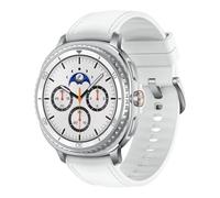 Samsung Galaxy Watch8 Classic 46mm, AI Smart Watch with Cushion Design and Rotating Bezels, with Hybrid Band and Wearable Display, Bluetooth, White, 3 Year Extended Warranty (UK Version)