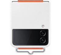 Samsung Galaxy Z Flip4 Official Silicone Cover with Strap White