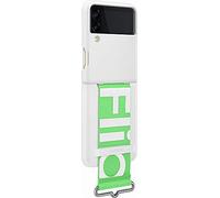 Samsung Galaxy Z Flip3 Silicone Cover with Strap - Official Samsung Case - White