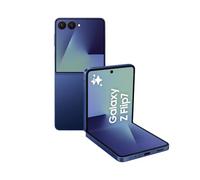 Samsung Galaxy Z Flip7 AI Phone, Thin & Light Foldable Design, Large Cover Screen, 50MP Camera, 256GB Storage, 12GB Memory, 4300mAh Battery, Blue Shadow, 3 Year Samsung Extended Warranty (UK Version)