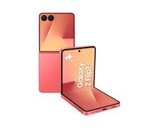 Samsung Galaxy Z Flip7 AI Phone, Thin & Light Foldable Design, Large Cover Screen, 50MP Camera, 512GB Storage, 12GB Memory, 4300mAh Battery, Coralred, 3 Year Samsung Extended Warranty (UK Version)