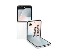 Samsung Galaxy Z Flip7 FE AI Phone, Foldable Design, Wide Cover Screen, 50 MP Camera, Smooth Processor, 128GB Storage, 8 GB Memory, White, 3 Year Extended Warranty (UK Version)
