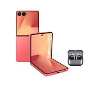 Samsung Galaxy Z Flip7 with Buds3 Pro,Thin & Light Foldable Design,Large Cover Screen,50MP Camera,512GB Storage,12GB Memory,4300mAh Battery,Coralred,3 Year Extended Warranty (UK Version)