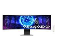 Samsung LS49DG954SUXXU Odyssey Smart OLED 49" Gaming Monitor | 5120x1440 | HDMI 2.1 | 0.03ms | 240Hz | Built In Speakers | USB C | HDR10+ | Silver