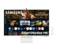Samsung M80F 32 Inch 4K Smart AI Monitor, VA Panel, 3840 x 2160, 60Hz, 4ms (G/G), Camera, Speaker, Gaming Hub, 4K Upscaling, Voice Control, Smart TV Apps & AI Features, HDR10+, USB-C, LS32FM801UUXEN