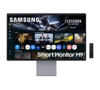 SAMSUNG M90F 32 Inch 4K Smart AI Monitor, QD-OLED, 3840 x 2160, 165Hz, 0.03ms (G/G), Camera, Speaker, Gaming Hub, 4K Upscaling, Voice Control, Smart TV Apps & AI Features, HDR10+, LS32FM900SUXEN
