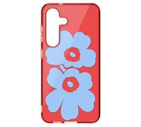 SAMSUNG Marimekko Unikko Hybrid Case Cover with Floral Pattern Galaxy S25, Red