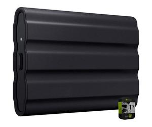 SAMSUNG MU-PE2T0S/AM T7 Shield Portable Solid State Drive 2TB 2022 Black Bundle with 1 YR CPS Enhanced Protection Pack