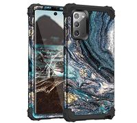 Samsung Note 20 Case, Casewind Samsung Galaxy Note 20 Case 3 in 1 Heavy Duty Hybrid Design Hard PC & Soft Silicone Rugged Bumper Shockproof Anti-Scratch Protective Galaxy Note 20 5G Case, Peacock Blue