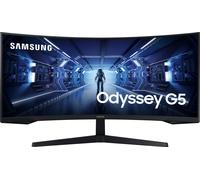 Samsung Odyssey 34" UltraWide Quad HD 165Hz Curved Gaming Monitor with FreeSync Premium - Black, Black