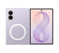 Samsung Official Clear Magnet Case for Galaxy Z Fold8 Transparent | Case & Anti-reflecting screen protector in-box. A clear case with integrated magnet.
