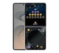 Samsung Official Flipsuit Case for Galaxy Z Flip8 Black | Transparent TPU case with interchangeable NFC contents cards.