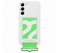 Official Samsung Silicone Cover with Strap for Galaxy S22 - Navy