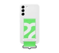 Samsung Official S22+ Silicone Cover with Strap White