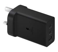 Samsung Official Samsung Trio Super Fast Charger with 1 USB-A and 2 USB-C Ports Brand New - Black