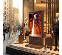 Samsung OM55N-DS Window-Facing Display 55-inch shop window display with Full HD resolution, Tizen 5.0 and Wi-Fi for enhanced visibility.