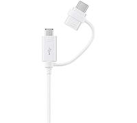 Samsung Original Combo Charge and Sync USB-C/Micro USB Cable - White