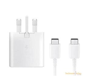 Samsung Original EP-TA800 25W Super Fast Charging Type C to Type C Wall Charger - White