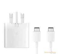 Samsung Galaxy Official 25W Super Fast Charging Travel Adapter (without USB-C to C Data Cable), White