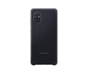 Samsung Original Galaxy A71 Soft Touch Silicone Cover/Mobile Phone Case - Black