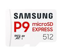 Samsung P9 Express microSD 512 GB, High-Speed Gaming Memory Card for Nintendo Switch 2, 800 MB/s Read, For 4K UHD Video, Consoles and Cameras, MB-MK512T/WW