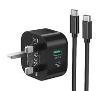 Samsung Phone Fast Charger Plug and Cable USB C 1M for Samsung Galaxy S25 S24 Ultra S23 S22+ S21 fe S20 A55 A54 A53 A52 A32 A34 A33 A35 A16 A15 A14 A13 A12 A21S A20E A56 A05S, USBC Type C Charging