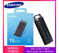 Samsung Portable SSD T5 EVO 4TB 2TB USB 3.2 Gen 2 Reader Portable 8T PSSD External Disk Hard Drive For Laptop Desktop T5 EVO 2TB