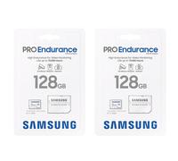 Samsung PRO Endurance MicroSDHC Class 10 U3 V30 4K SD Adapter 128GB Twin pack