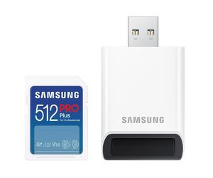Samsung PRO Plus 512GB SDXC UHS-I w/ SD-Reader (2023)