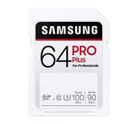 Samsung PRO Plus 64GB SDXC UHS-I U3 100MB/s Full HD & 4K UHD Memory Card (MB-SD64H/EU)