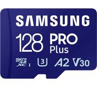 Samsung PRO plus Microsd Card, 128 GB, UHS-I U3, Full HD & 4K UHD, Read Speed 18