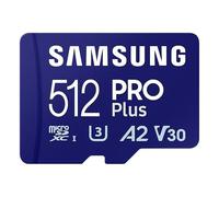 Samsung PRO Plus MicroSD Card, 512 GB, UHS-I U3, Full HD MB-MD512SA/EU
