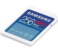 Samsung PRO Plus SD Card, 256GB, UHS-I U3, Full HD & 4K UHD, 180MB/s Read, 130MB/s Write, Memory Card for SLR Cameras and System Cameras, MB-SD256S/EU