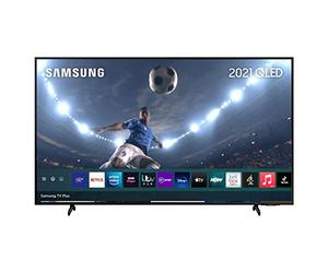 Samsung Q60A 50 Inch 4K QLED Smart TV (2021) - Ultra Slim Dual LED 100% Colour Volume 4K Crystal Processor TV, Alexa Built In, Adjustable Stand, Ultrawide Game View, Adaptive Sound - QE50Q60AAUXXU