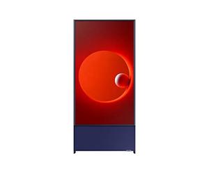 Samsung QE43LS05TAUXZT Smart TV 43" The Sero, QLED 4K, Ultra HD, Adjustable TV with Mobile View and Built-in 60W 4.1 Speakers, Wi-Fi, Blue Navy, 2020, Built-in Alexa, Google Assistant Compatible