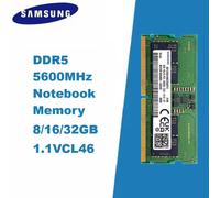 SAMSUNG Ram Memory DDR5 SODIMM RAM 8GB 16GB 32GB Notebook Dual Channel Memoria 4800MHz 5600MHz 1.1V 260pin for Laptop CL40 CL46