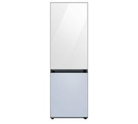 Samsung Rb34A6B2E3S_Whb Contemporary Freestanding Frost Free Fridge Freezer - Blue & White