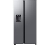 Samsung RS80F64KETEU Series 8 Smart American Fridge Freezer, Matt Metal Silver Plumbed, Water & Ice Dispenser, Freestanding E