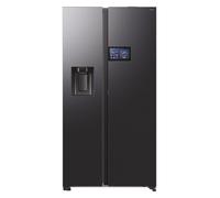 Samsung Series 9 AI Home RS90F64EEFEU Wifi Connected Plumbed Total No Frost American Fridge Freezer - Black - E Rated, Black