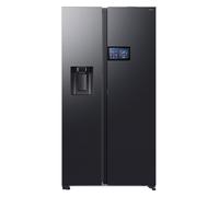 Samsung Series 9 AI Home RS90F64EEFEU Wifi Connected Plumbed Total No Frost American Fridge Freezer - Black - E Rated, Black
