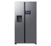 Samsung Series 9 AI Home RS90F64EETEU Wifi Connected Plumbed Total No Frost American Fridge Freezer - Silver - E Rated, Silver